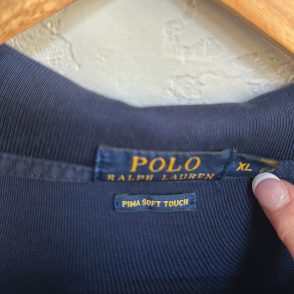 Ralph Lauren Blue Label Navy Polo Shirt Size XL - Picture 3 of 5